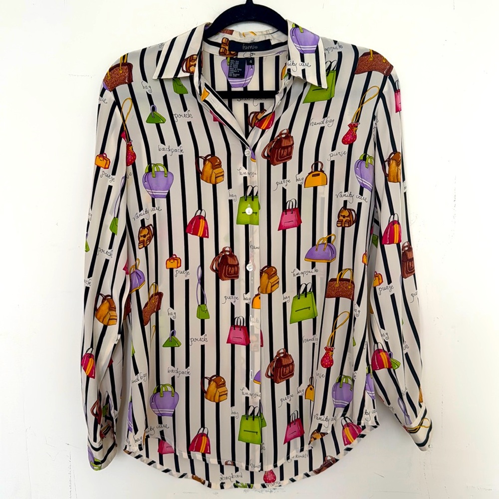 Striped Silk shirt - 100% Silk